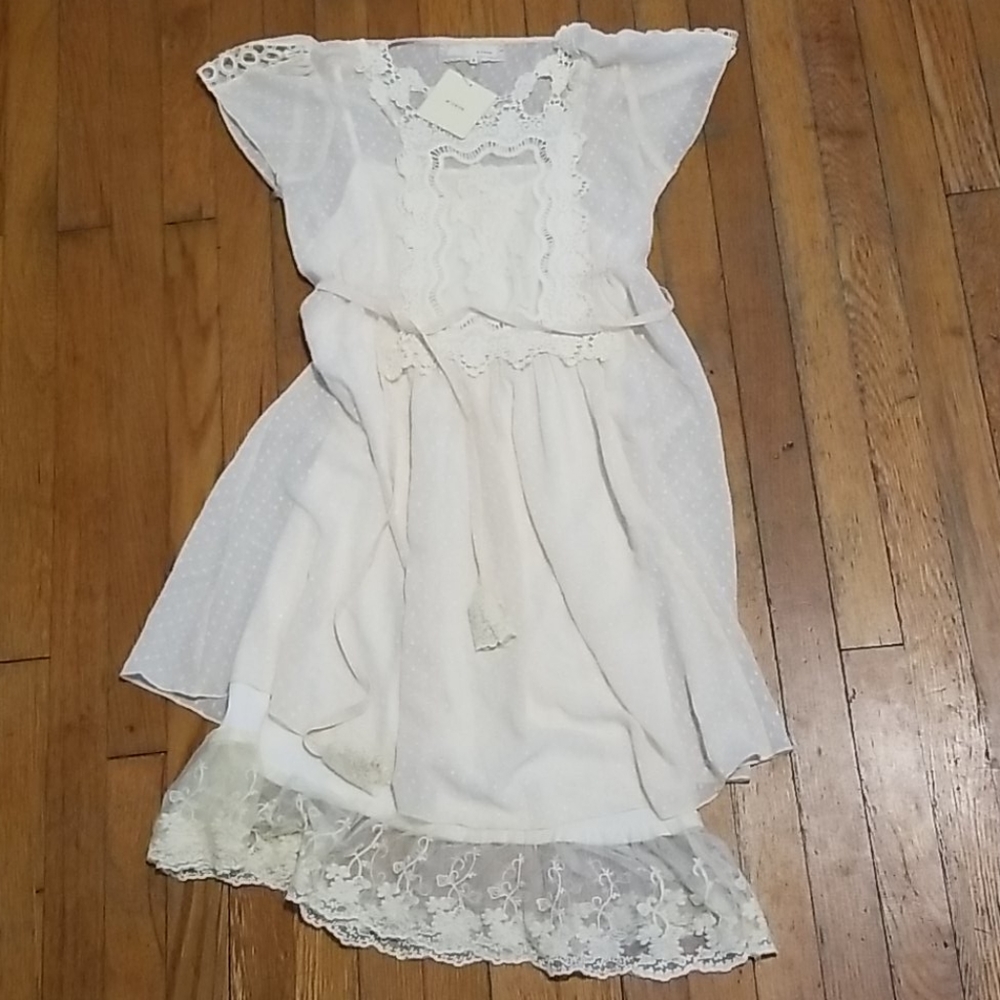 Modcloth a'reve cream lace dress size small